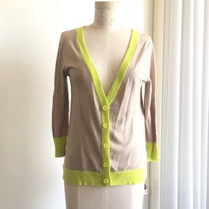 COLOR BLOCKED CARDIGAN